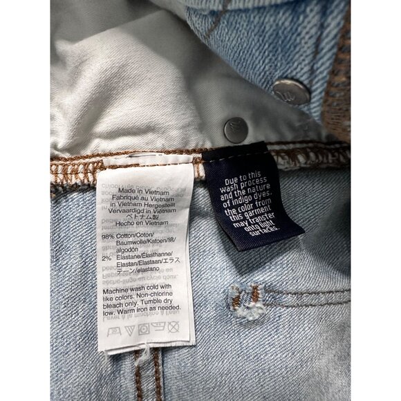 Madewell Womens High-Rise Button Fly Denim Stretch Jeans Distressed Size 28 - Picture 6 of 7